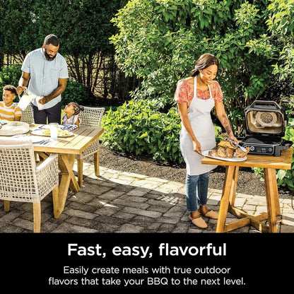OG751 Woodfire Pro Outdoor Grill  7-in-1 All-in-One BBQ Smoker with Built-In Thermometer
