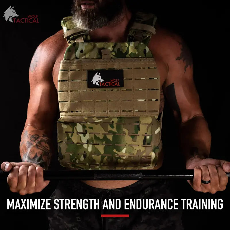 WOLF TACTICAL 8.75LB Steel Weight Vest Plates  Pair for Enhanced Workouts