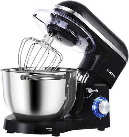 Aucma Electric Stand Mixer  6.5 QT Capacity, 6-Speed Control, Tilt-Head Design for Home Baking