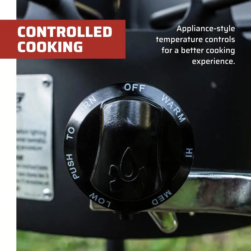 Camp Chef Explorer 2-Burner Camping Stove with Detachable Legs and Windscreen