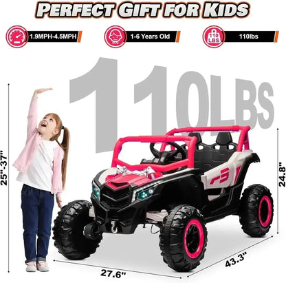 JOYRACER 4x150W RC Off-Road Car for Kids with Shock Absorption and Bluetooth Audio