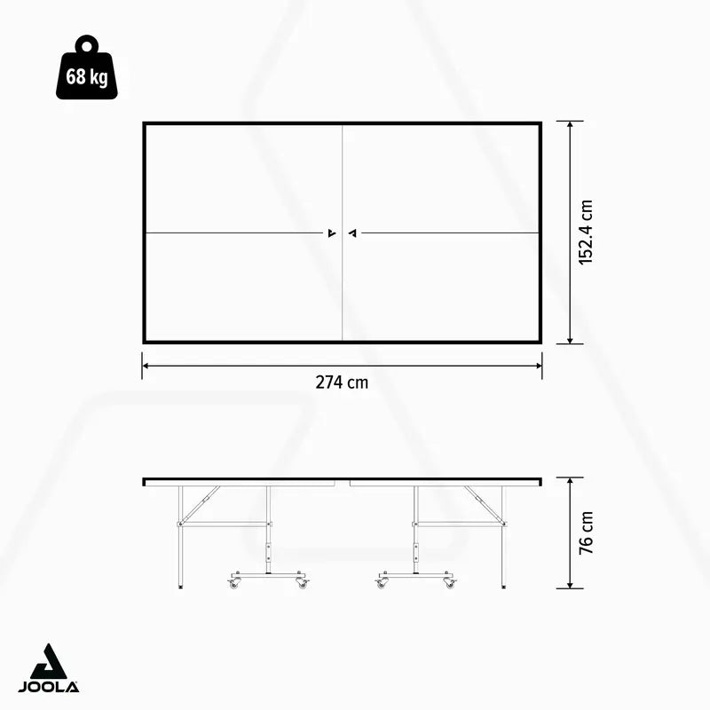 JOOLA J500A All-Weather Outdoor Table Tennis Table  Tournament-Grade, Foldable, Weather-Resistant Surface