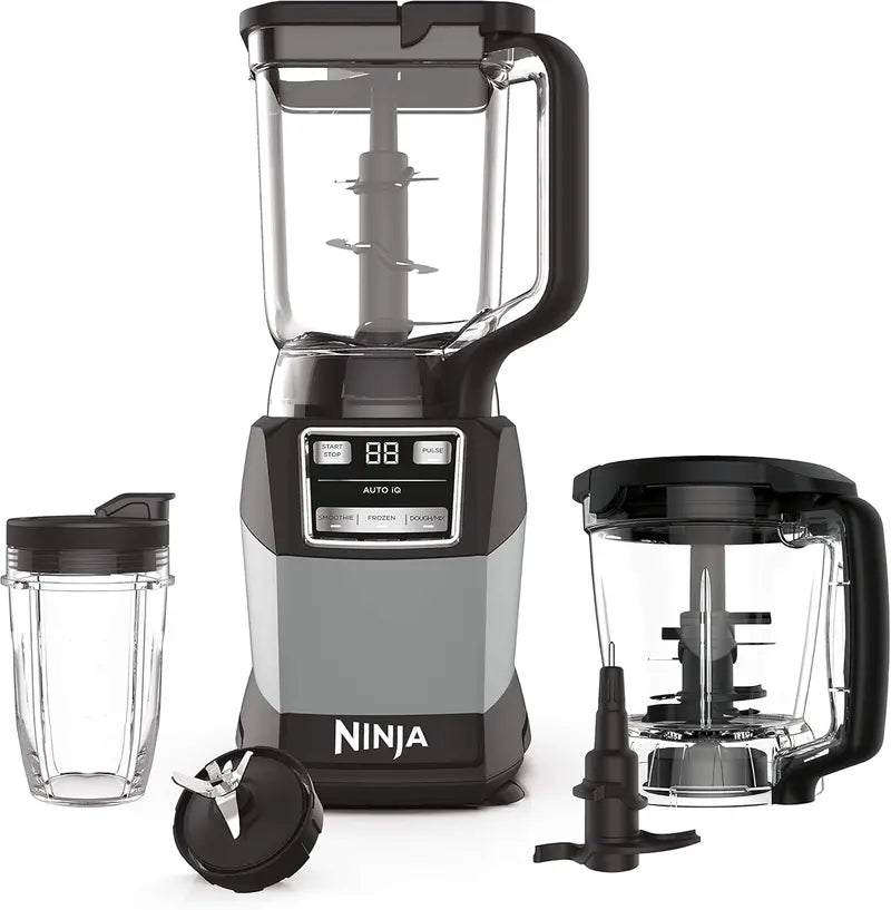 Ninja Auto-IQ Compact Kitchen System  72oz Smart Blender for Smoothies, Doughs, and Frozen Blends