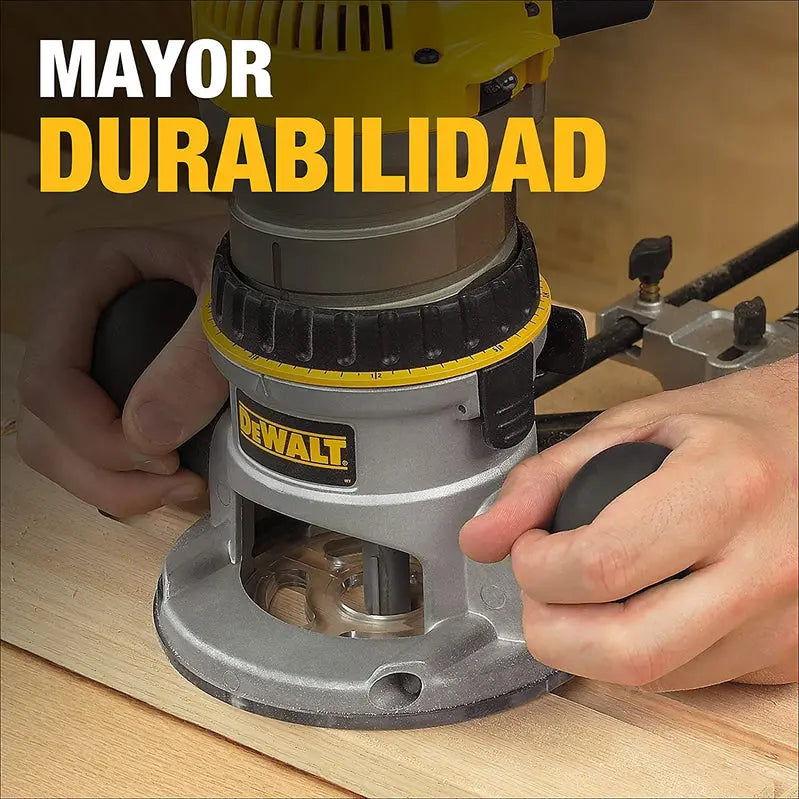 DEWALT DW616 Fixed-Base Router  1.75 HP Precision Woodworking Tool in Yellow