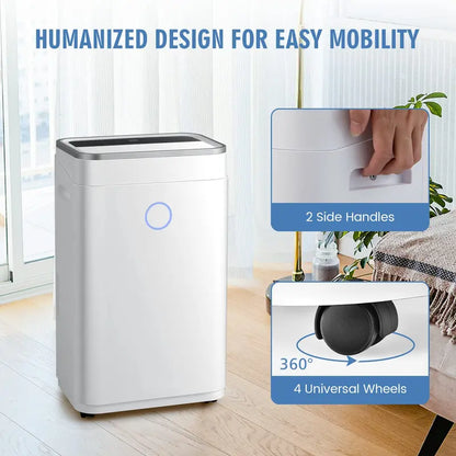 60-Pint High-Capacity Dehumidifier for Spaces up to 4000 Sq. Ft  Digital Display & Large Tank