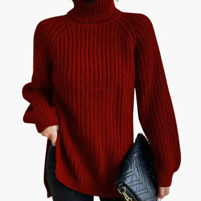 Women’s Oversized Loose-Fit Turtleneck Sweater