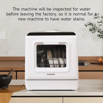 Compact Countertop Dishwasher  Portable Mini Unit with Drying, Dual Spray Arms