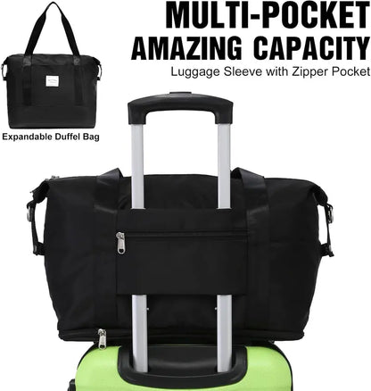 LONG VACATION ABS+PC 6-Piece Luggage Set  Expandable Hardshell Suitcases with YKK Zippers, TSA Locks & 360° Wheels
