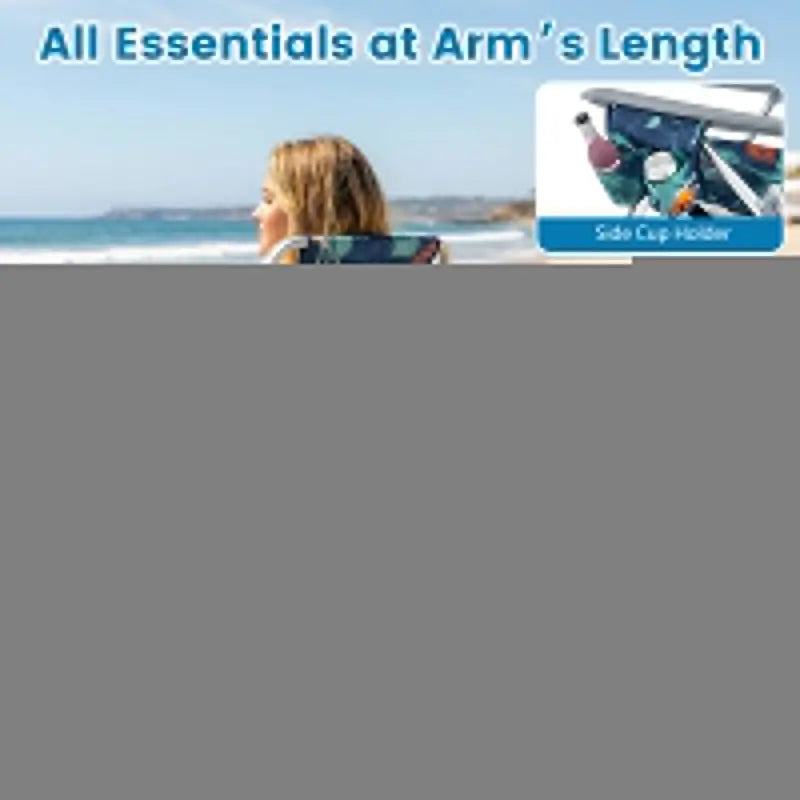 Lightweight Backpack-Friendly Reclining Beach Chairs (Set of 2 or 4)