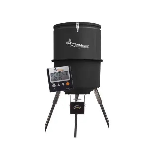 Wildgame Innovations Quick Set 30-Gallon Game Feeder  Portable, Timer-Controlled Hunting Accessory