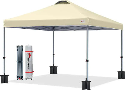 10×10 Black Pop-Up Canopy Tent  Durable Instant Shelter with Roller Bag for Transport