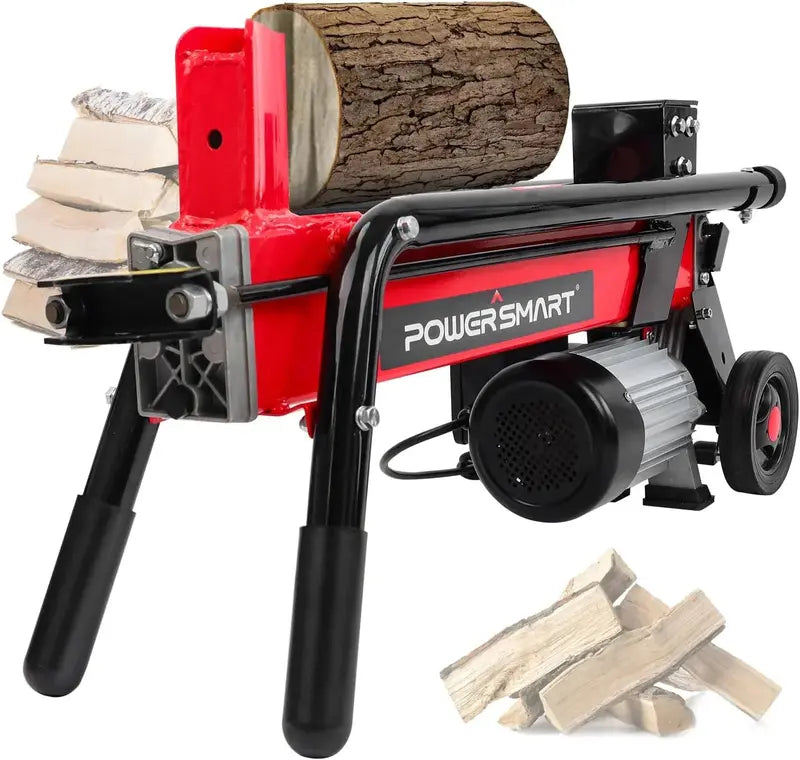 7-Ton Electric Log Splitter  Horizontal Full-Beam Design, 3500 RPM Motor, Steel Wedge for Efficient Firewood Processing