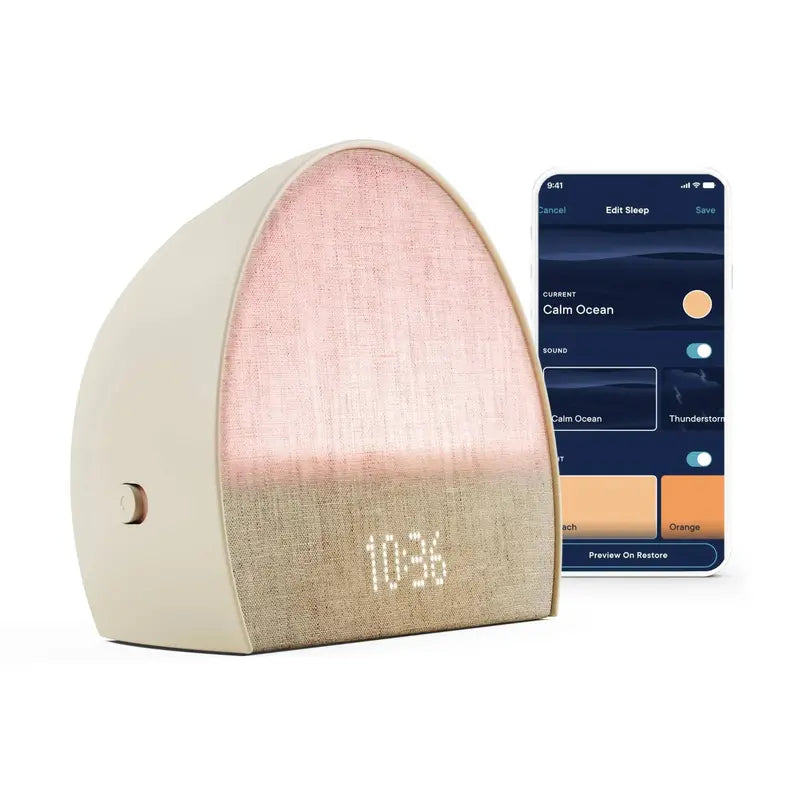 Hatch Restore 2 Sleep Companion  Sunrise Alarm Clock & Sound Machine in Putty