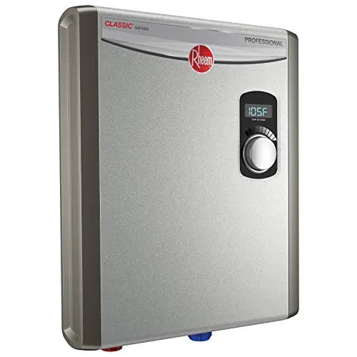 Rheem 18kW Tankless Electric Water Heater, Digital Control, 4.4 GPM, Copper Elements