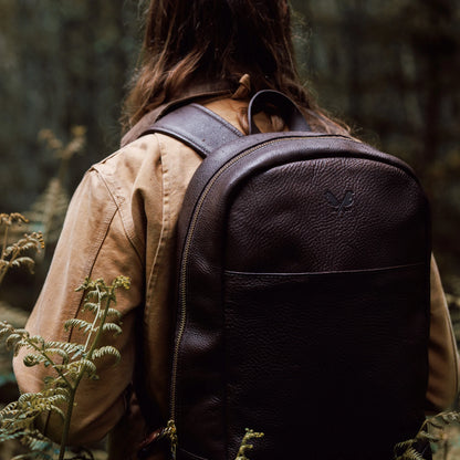 Leather Backpack - Brown