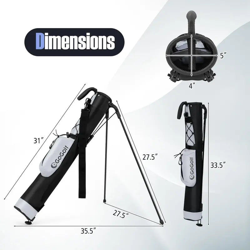 Lightweight Stand Golf Bag Designed for Pitch-and-Putt Play