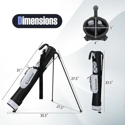 Lightweight Stand Golf Bag Designed for Pitch-and-Putt Play