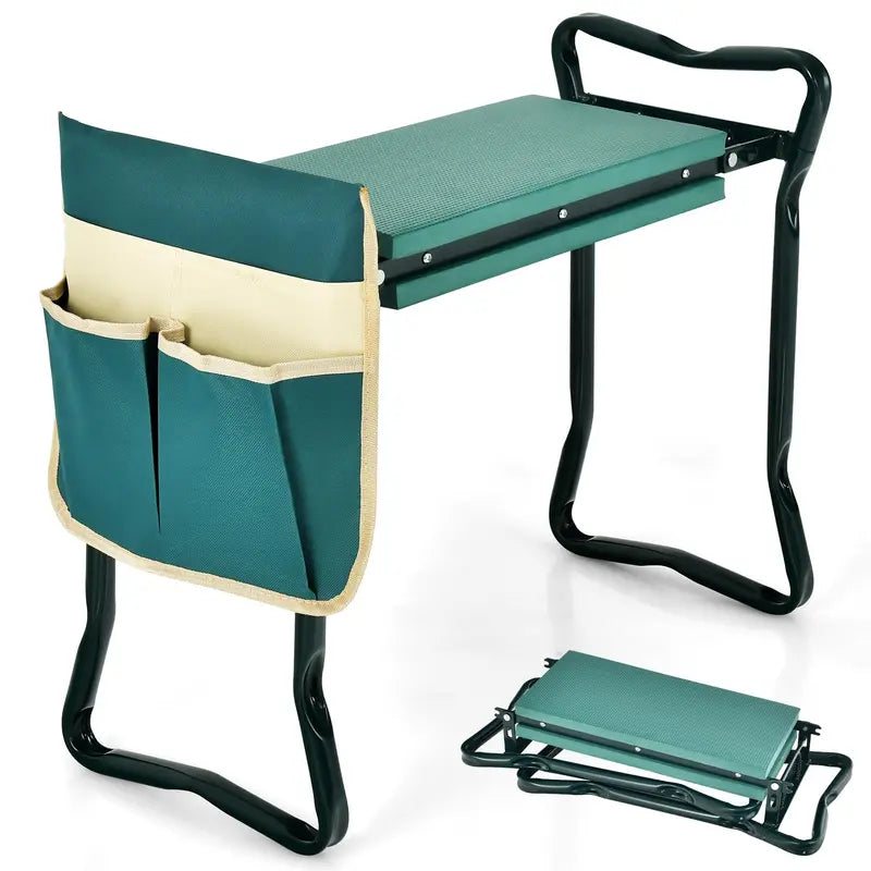 Heavy-Duty Folding Kneeler Bench  Gardening Pad with Cushioned Support