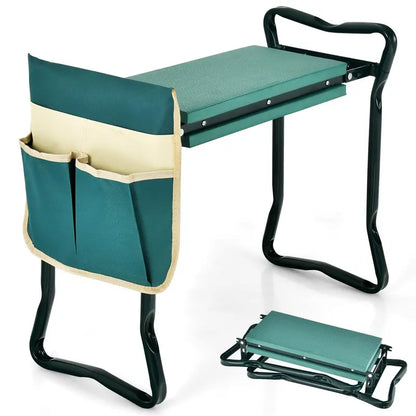Heavy-Duty Folding Kneeler Bench  Gardening Pad with Cushioned Support