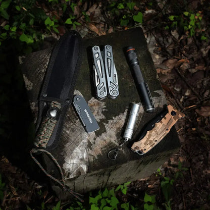 WORKPRO 3-Piece Quick-Change Folding Utility Knife Set with Belt Clips
