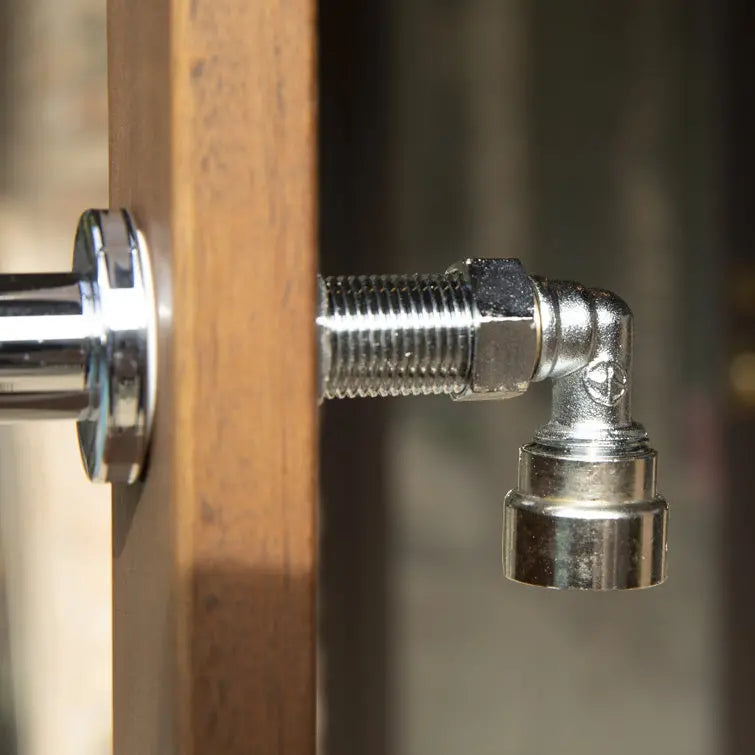 Freestanding Stainless Steel Outdoor Shower Tower with Duckboard  94.5 Inches High