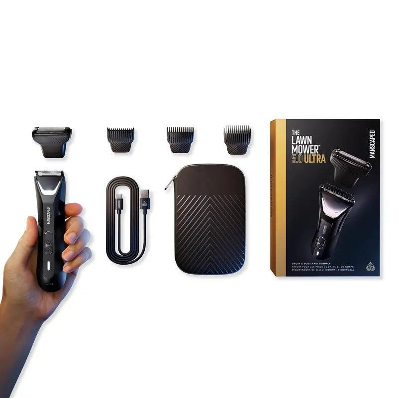MANSCAPED The 5.0 Ultra Precision Groin & Body Trimmer with Ceramic Blades and Ergonomic Grip
