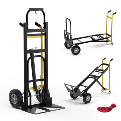 Heavy-Duty 3-in-1 Convertible Hand Truck Dolly with 1000 lb Load Capacity