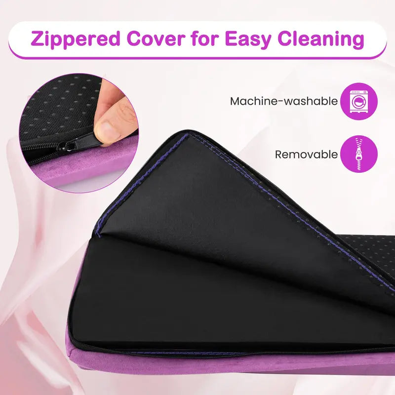 7-Foot Foam Balance Beam — Gymnastics Training Equipment with Removable Suede Cover