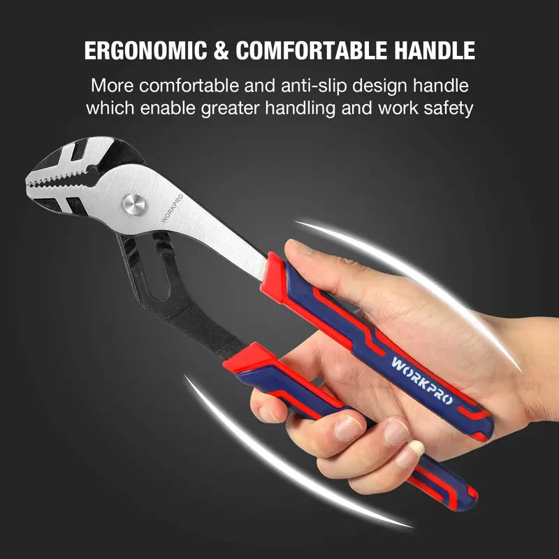 WORKPRO 3-Piece Adjustable Groove Joint Pliers Set