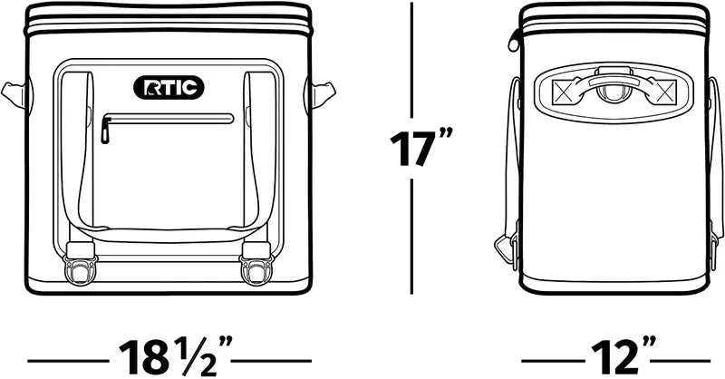 RTIC Soft Cooler  40-Can Insulated Portable Ice Chest with Extended Cold Retention