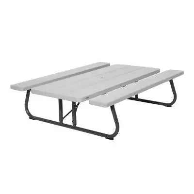 6-Foot Classic Folding Picnic Table  Lightweight, All-in-One Outdoor Dining Set