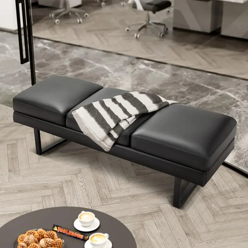 Furmax Faux Leather Guest Chairs for Waiting Rooms and Offices
