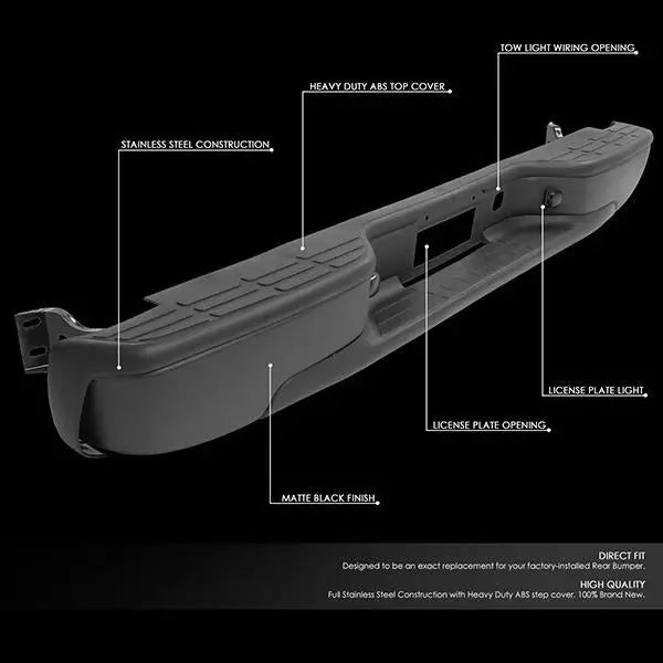 Chevy Silverado & GMC Sierra 1500/2500 Styleside Rear Step Bumper  19992007 Fitment
