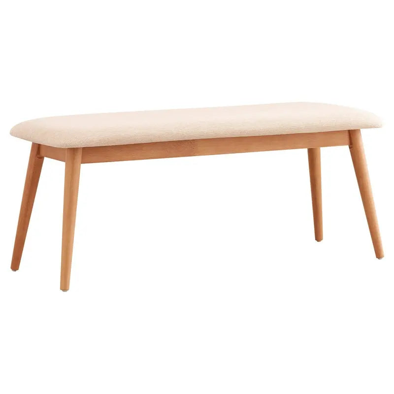 Weston Home Chelsea Upholstered Bench, Beige