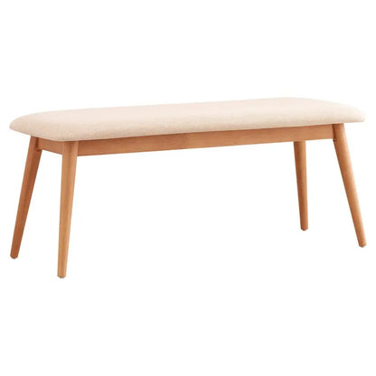 Weston Home Chelsea Upholstered Bench, Beige