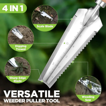 WORKPRO 3-Piece Garden Weed Removal Set  Crack Weeder & Hand Trowel