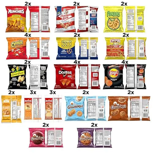 Frito-Lay Ultimate Snack Care Package: 40-Pack Variety of Chips, Cookies, & Crackers