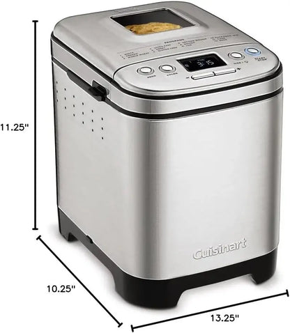 Cuisinart Compact Automatic Bread Maker  2-Pound Loaf Capacity, Programmable Timer & Multiple Baking Options