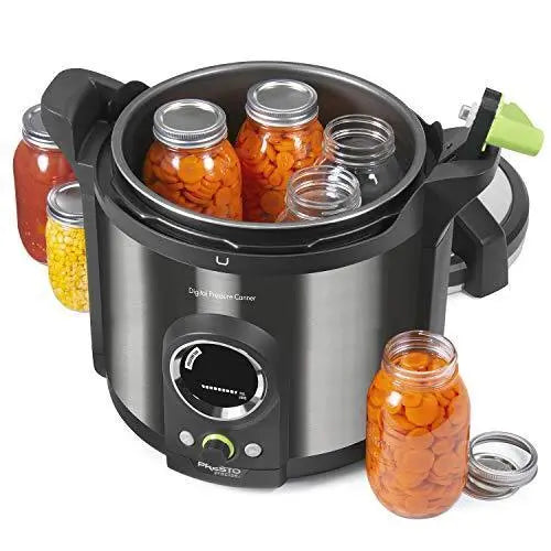 Presto 12-Quart Digital Pressure Canner  Black Stainless Steel Home Canning System with Programmable Settings