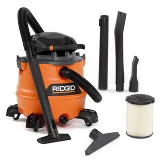 HD1600 16-Gallon Wet/Dry Shop Vacuum  6.5 Peak HP with Detachable Blower & Accessory Kit