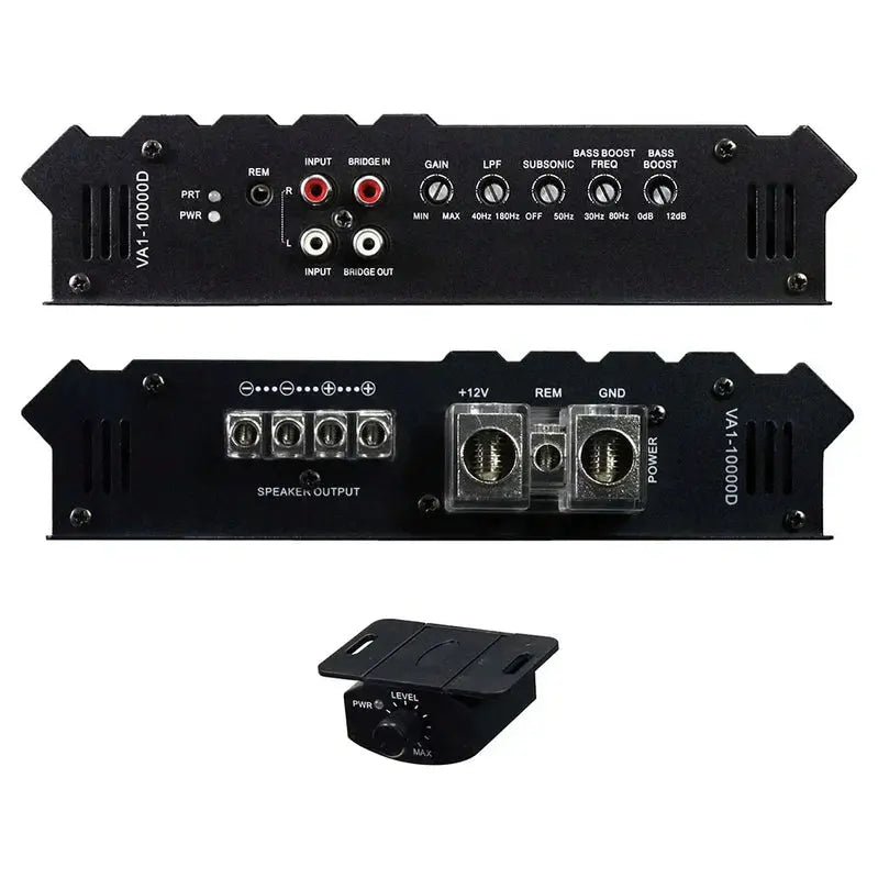 Power Acoustik 10,000W Class D Mono Car Amplifier  Stable 1-Ohm Load, High-Power Subwoofer Driver