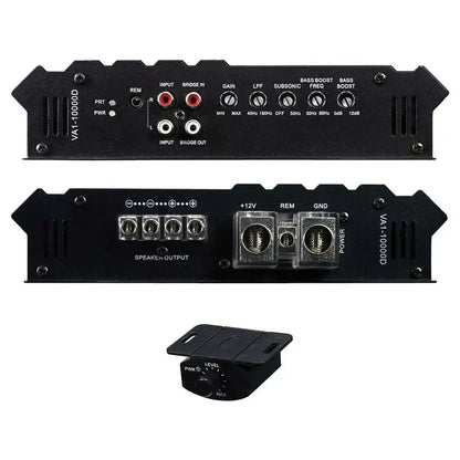 Power Acoustik 10,000W Class D Mono Car Amplifier  Stable 1-Ohm Load, High-Power Subwoofer Driver