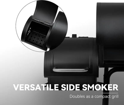 Royal Gourmet CC1830S Charcoal BBQ Grill & Offset Smoker Combo