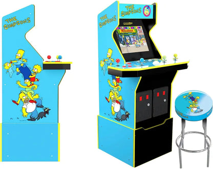 Arcade1Up The Simpsons 30th Anniversary Arcade Cabinet  Full-Size Retro Machine with Stool & Collectible Tin