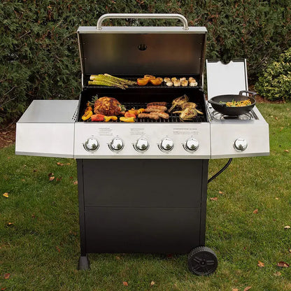 Cuisinart CGG-8500 5-Burner Side Gas Grill with Stainless Steel Burners