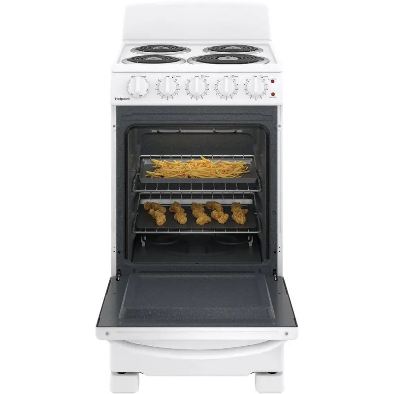 20-Inch 4-Burner Electric Freestanding Range — White Finish