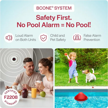 ASTM-Certified Floating Pool Alarm System — Loud Audio Alert, Alexa-Compatible, Works with In-Ground & Above-Ground Pools