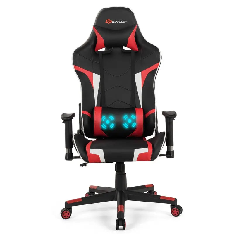 Ergonomic Gaming Chair  Massage-Enabled Racing Office Chair for PC and Console
