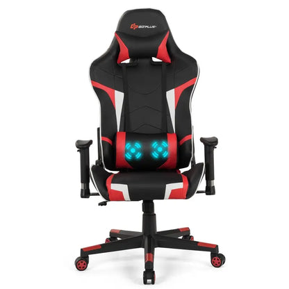 Ergonomic Gaming Chair  Massage-Enabled Racing Office Chair for PC and Console