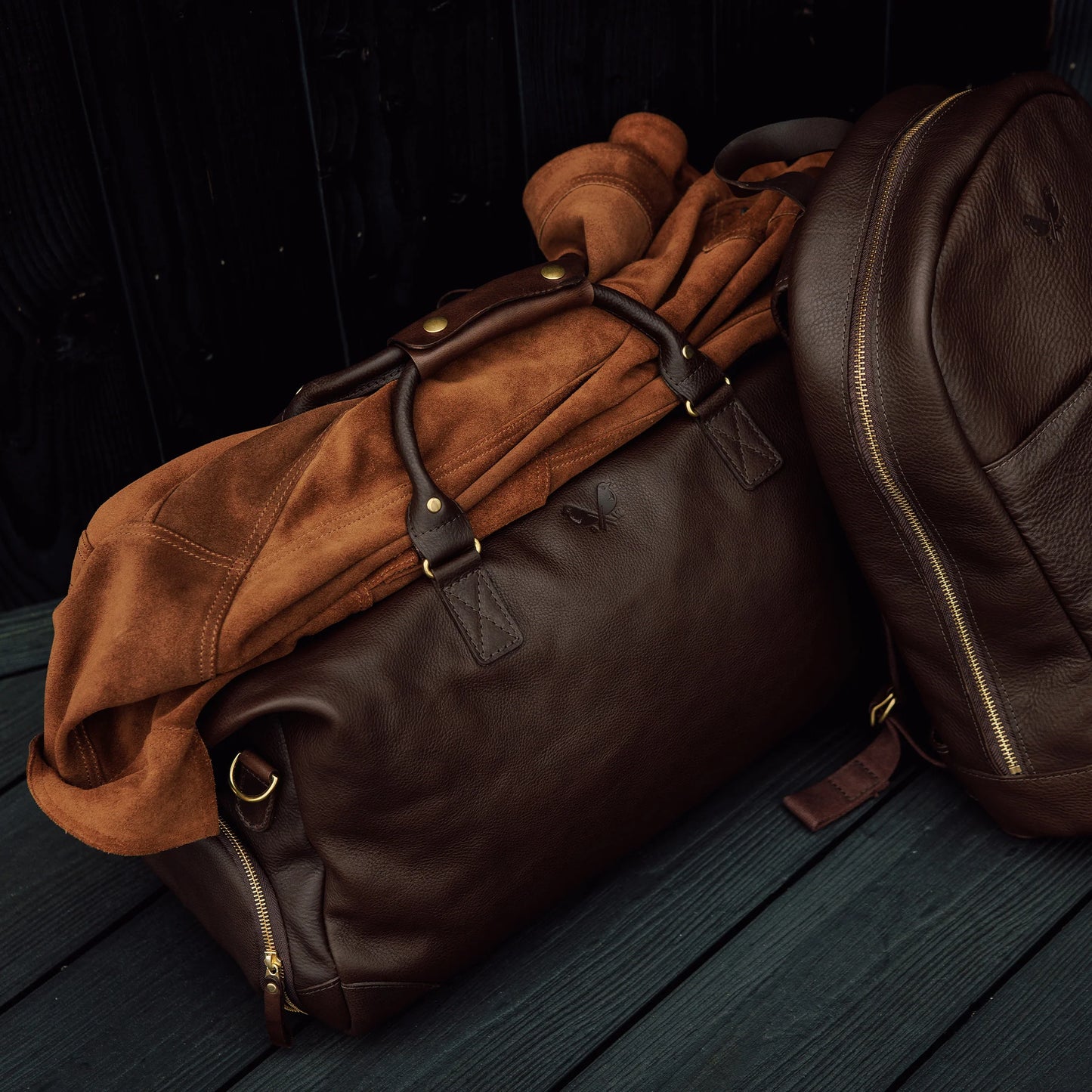 Leather Weekender - Brown